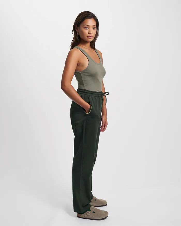 Women Colorfulstandard Organic Twill Pants 8211 Hunter Green Pants