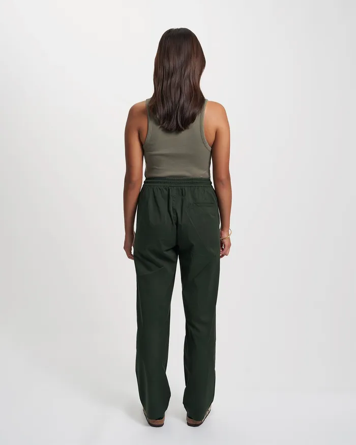 Women Colorfulstandard Organic Twill Pants 8211 Hunter Green Pants