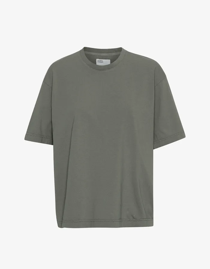 Women Colorfulstandard Oversized Organic TShirt 8211 Dusty Olive TShirts