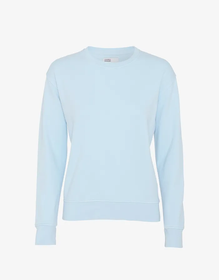 Women Colorfulstandard Women Classic Organic Crew 8211 Polar Blue Crewneck Sweatshirts