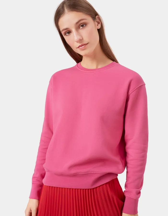 Women Colorfulstandard Women Classic Organic Crew 8211 Polar Blue Crewneck Sweatshirts