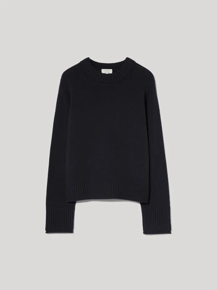 Women Compact Wool Cashmere Blend Jumper Navy Jigsaw Knitwear and Cashmere