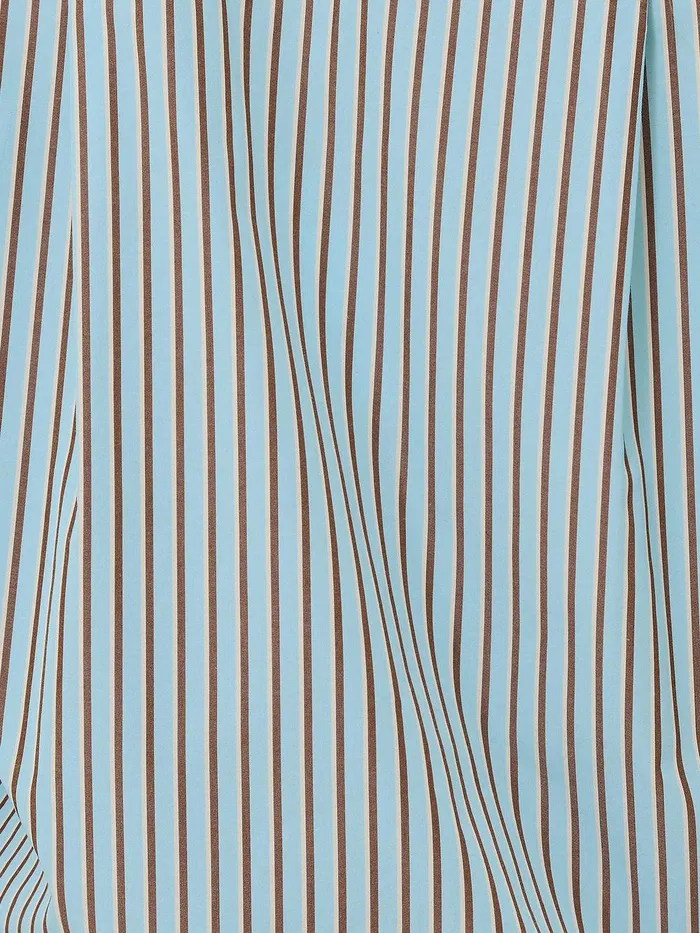 Women Cotton Stripe Shirt Blue Jigsaw Shirts and Tops