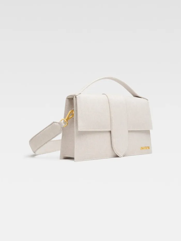 Women Crossbody and Handbags JACQUEMUS The Bambinou Light Greige Women Crossbody and Handbags JACQUEMUS The Bambinou Light Greige