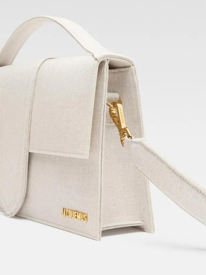 Women Crossbody and Handbags JACQUEMUS The Bambinou Light Greige Women Crossbody and Handbags JACQUEMUS The Bambinou Light Greige