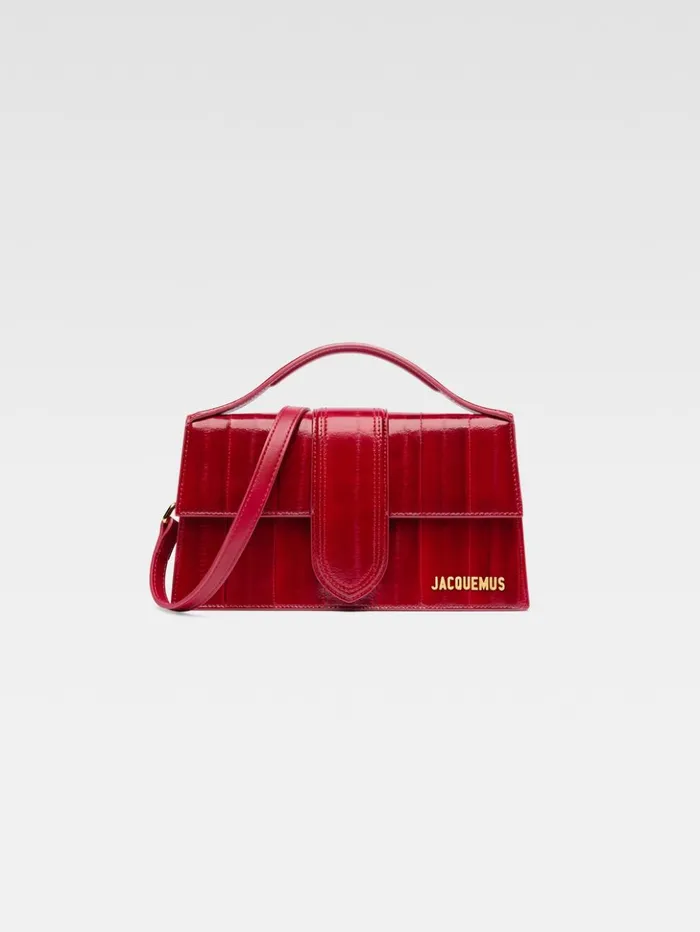 Women Crossbody and Handbags JACQUEMUS The Large Bambino Dark Red