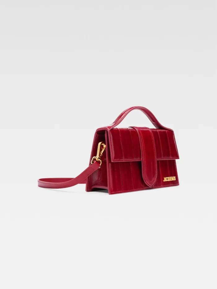 Women Crossbody and Handbags JACQUEMUS The Large Bambino Dark Red