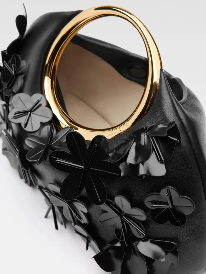 Women Crossbody and Handbags JACQUEMUS The Small Embroidered Calino Black