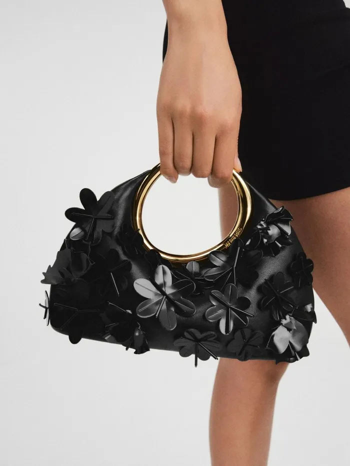 Women Crossbody and Handbags JACQUEMUS The Small Embroidered Calino Black