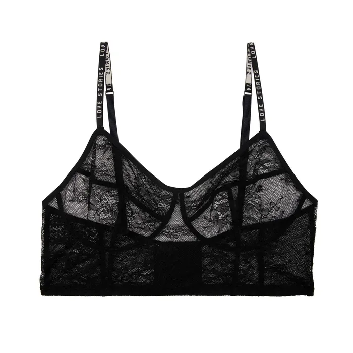 Women Cup A To D Love Stories Celia Bralette Black