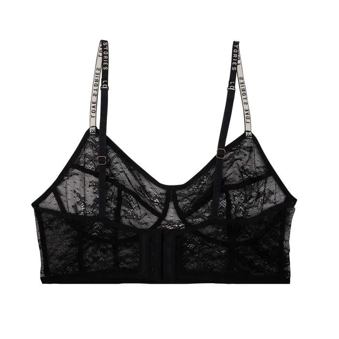 Women Cup A To D Love Stories Celia Bralette Black