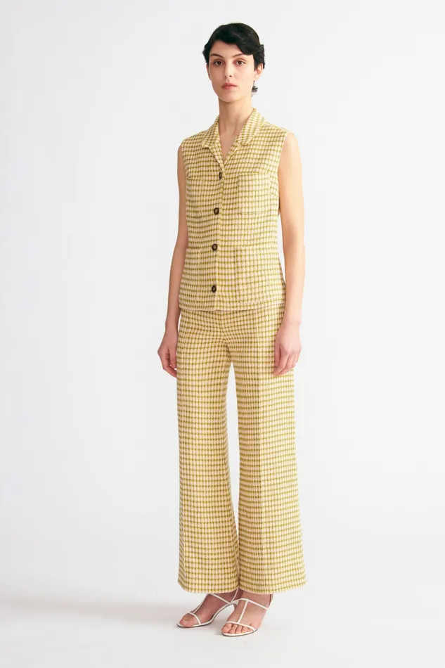 Women Daffy Trousers In Multi Checked Tweed Trousers Emilia Wickstead