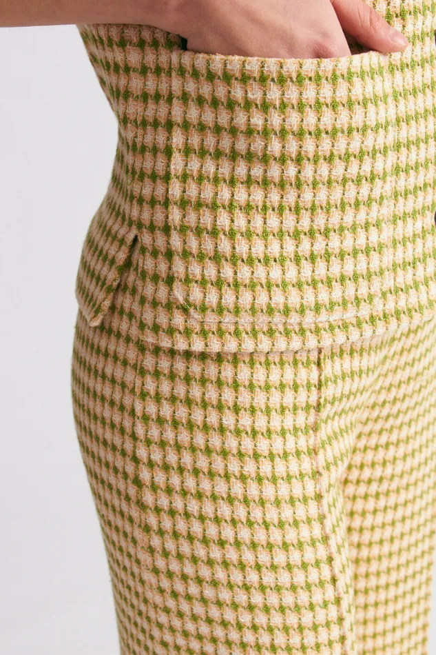 Women Daffy Trousers In Multi Checked Tweed Trousers Emilia Wickstead Women Daffy Trousers In Multi Checked Tweed Trousers Emilia Wickstead