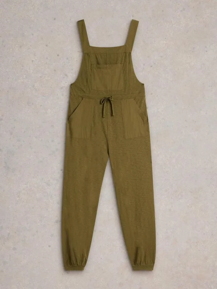 Women Daphne Jersey Dungaree Khaki Green White Stuff Dresses Women Daphne Jersey Dungaree Khaki Green White Stuff Dresses