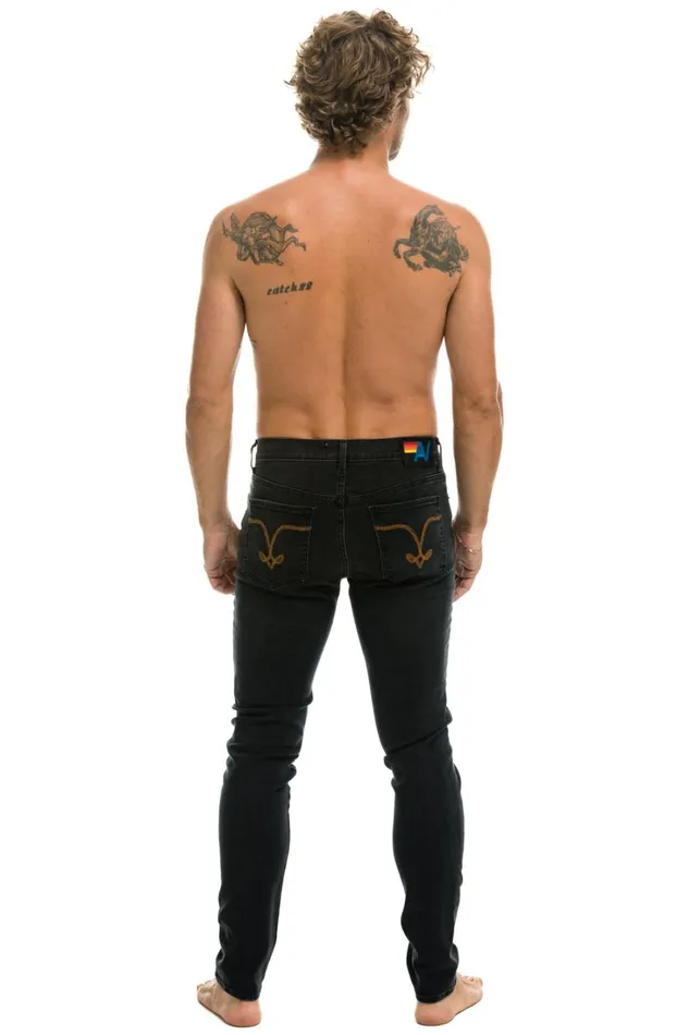 Women Denim Aviator Nation MEN039S SLIM FIT SURFER DENIM JEAN 8211 VINTAGE BLACK Women Denim Aviator Nation MEN039S SLIM FIT SURFER DENIM JEAN 8211 VINTAGE BLACK