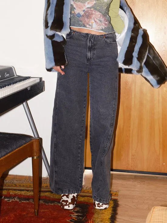 Women Denim Lisa Says Gah Magda Denim Pants Black