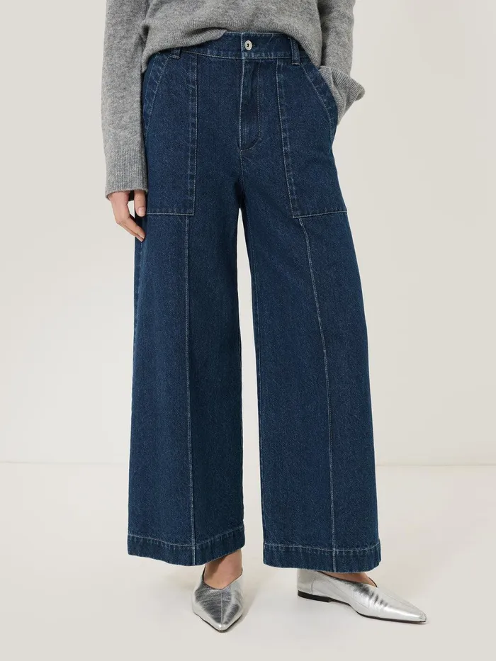 Women Denim Sailor Trouser Indigo Jigsaw Denim