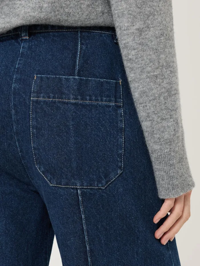 Women Denim Sailor Trouser Indigo Jigsaw Denim