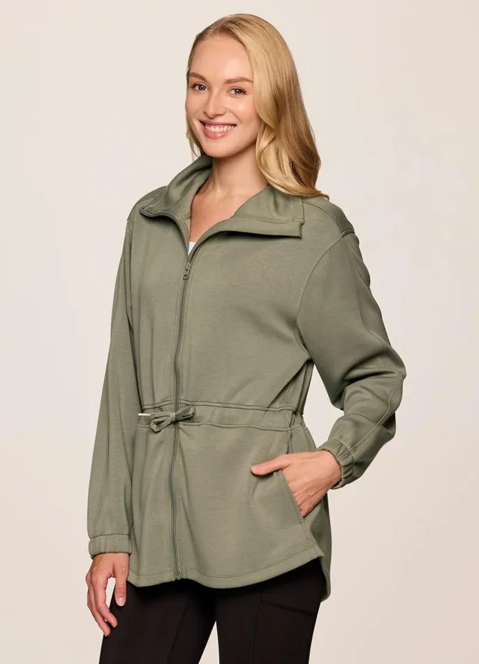 Women Downtown Scuba Anorak Jacket Olive RBX Active Jackets