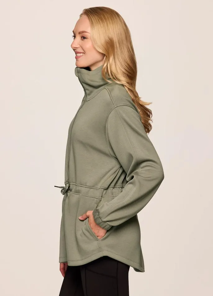 Women Downtown Scuba Anorak Jacket Olive RBX Active Jackets