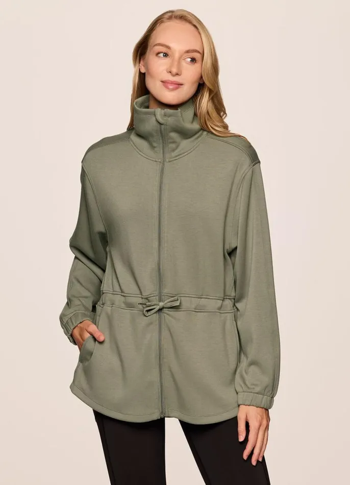 Women Downtown Scuba Anorak Jacket Olive RBX Active Jackets