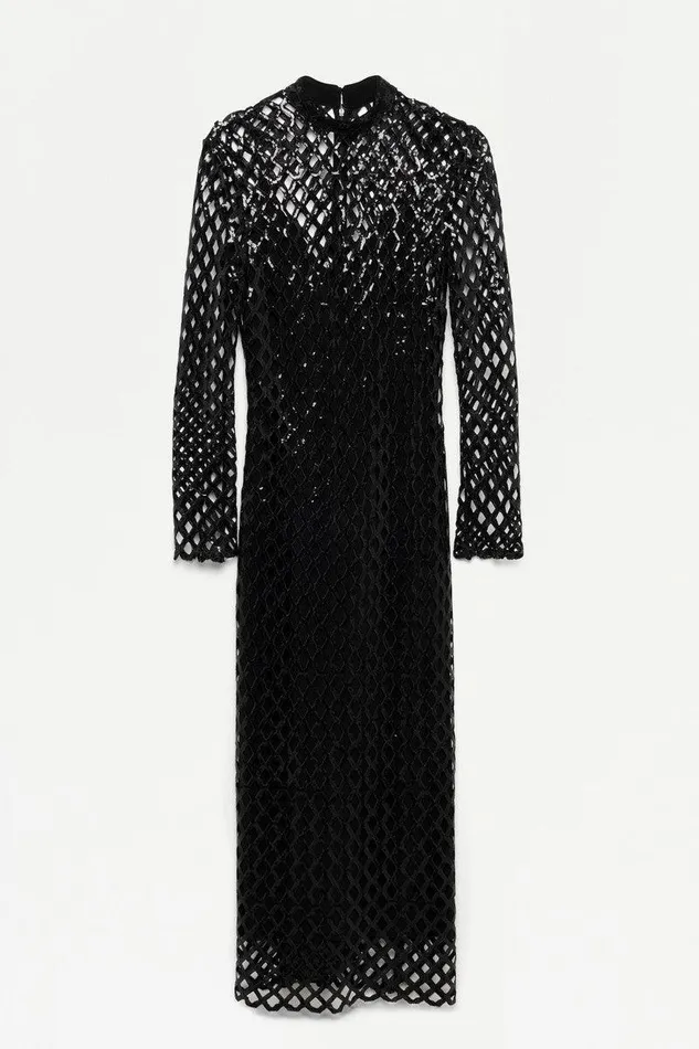 Women Dresses and Jumpsuits Jonathan Simkhai Ainaz Dress Black Long Sleeve Dress
