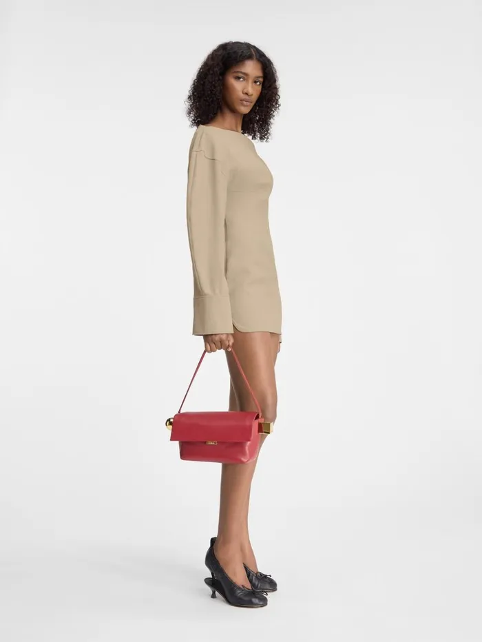 Women Dresses and Skirts JACQUEMUS The Casaco Shirt Dress Beige Women Dresses and Skirts JACQUEMUS The Casaco Shirt Dress Beige