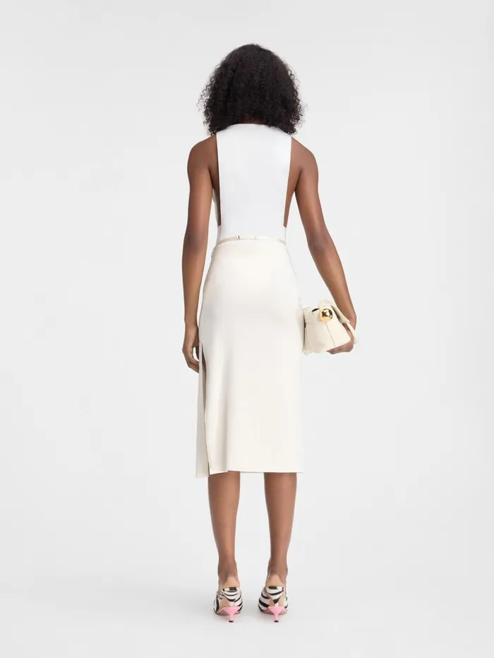Women Dresses and Skirts JACQUEMUS The Notte Skirt Offwhite Women Dresses and Skirts JACQUEMUS The Notte Skirt Offwhite