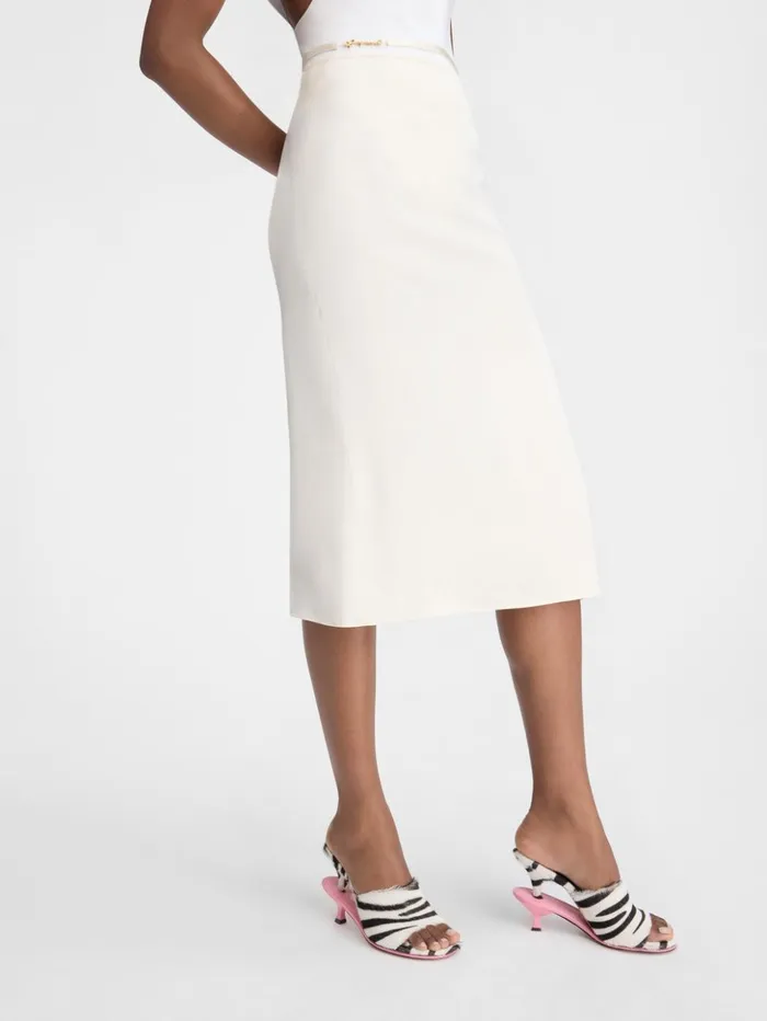 Women Dresses and Skirts JACQUEMUS The Notte Skirt Offwhite Women Dresses and Skirts JACQUEMUS The Notte Skirt Offwhite