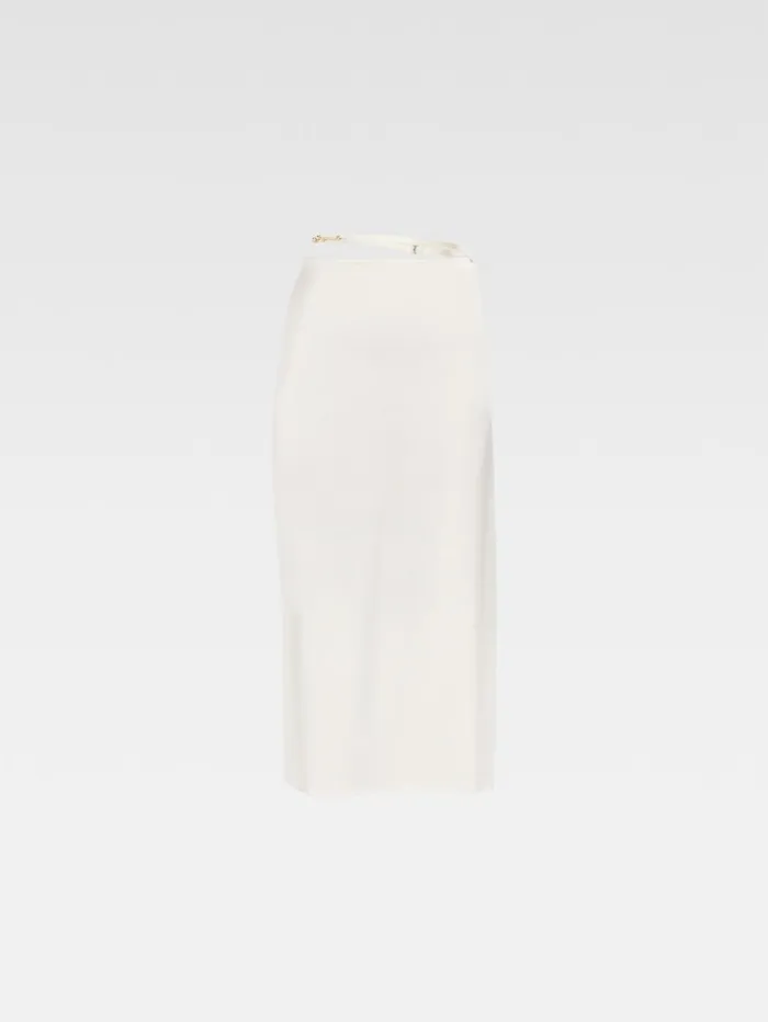 Women Dresses and Skirts JACQUEMUS The Notte Skirt Offwhite Women Dresses and Skirts JACQUEMUS The Notte Skirt Offwhite