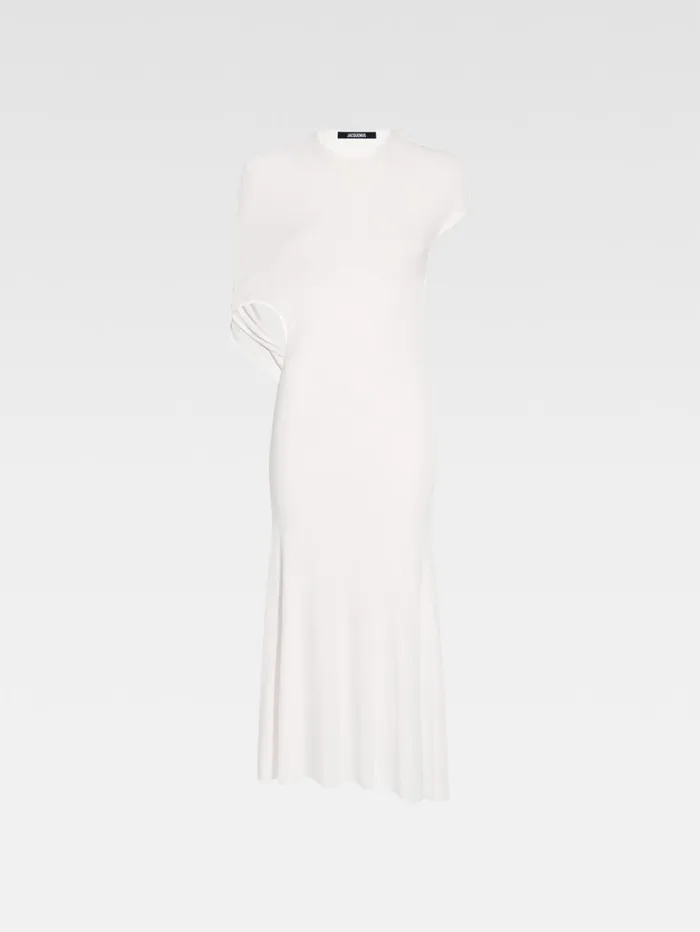 Women Dresses and Skirts JACQUEMUS The Salerno Dress White Women Dresses and Skirts JACQUEMUS The Salerno Dress White
