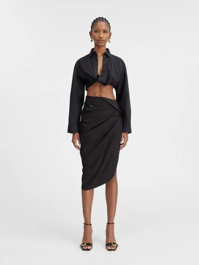 Women Dresses and Skirts JACQUEMUS The Saudade Skirt Black