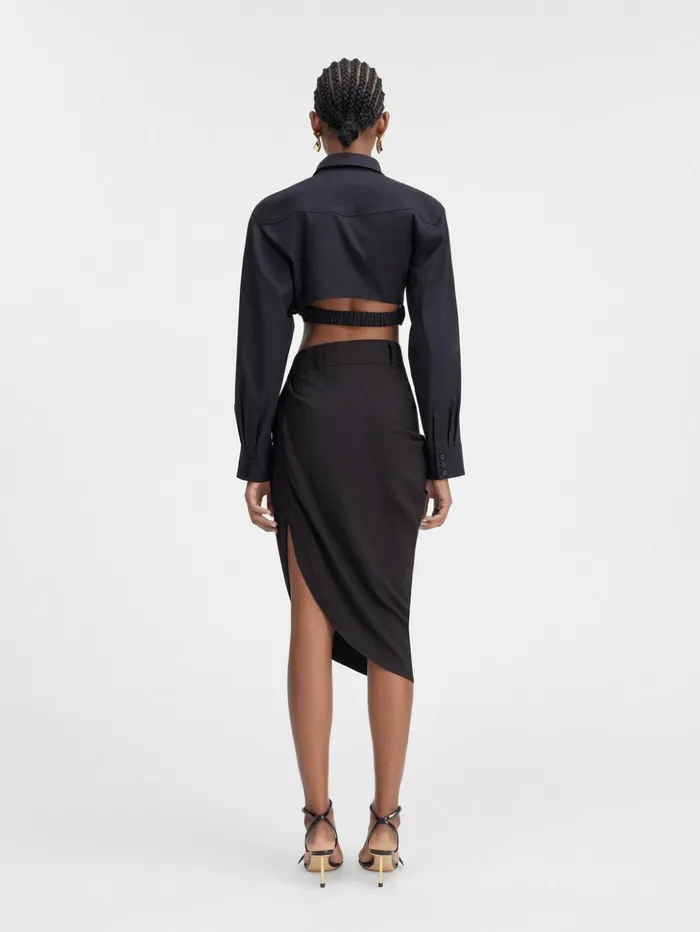 Women Dresses and Skirts JACQUEMUS The Saudade Skirt Black Women Dresses and Skirts JACQUEMUS The Saudade Skirt Black