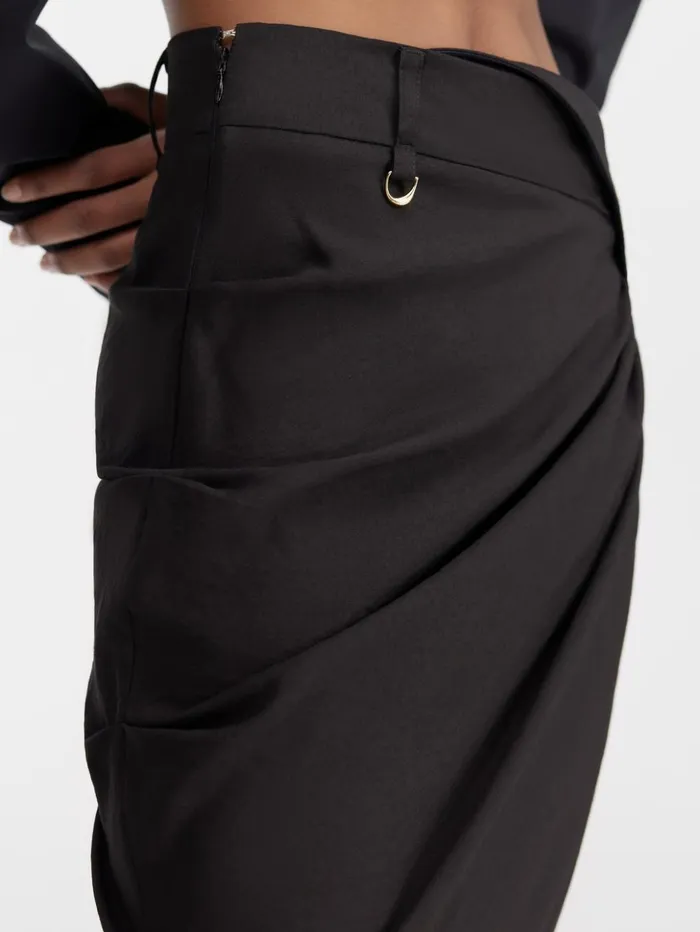 Women Dresses and Skirts JACQUEMUS The Saudade Skirt Black Women Dresses and Skirts JACQUEMUS The Saudade Skirt Black