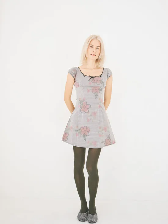Women Dresses Lisa Says Gah Flower Gingham Dress Gingham