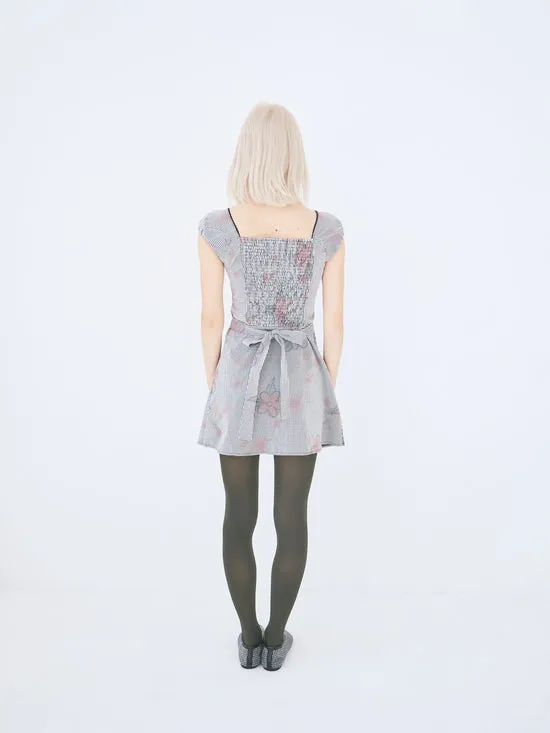 Women Dresses Lisa Says Gah Flower Gingham Dress Gingham