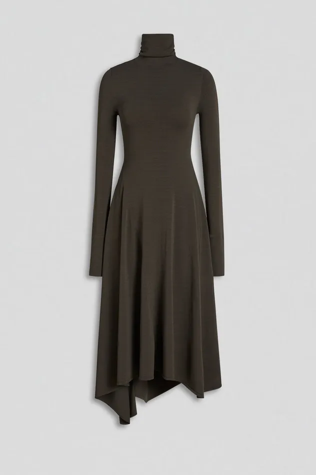 Women Dresses Scanlan Theodore DRAPE HEM DRESS JUNGLE Women Dresses Scanlan Theodore DRAPE HEM DRESS JUNGLE