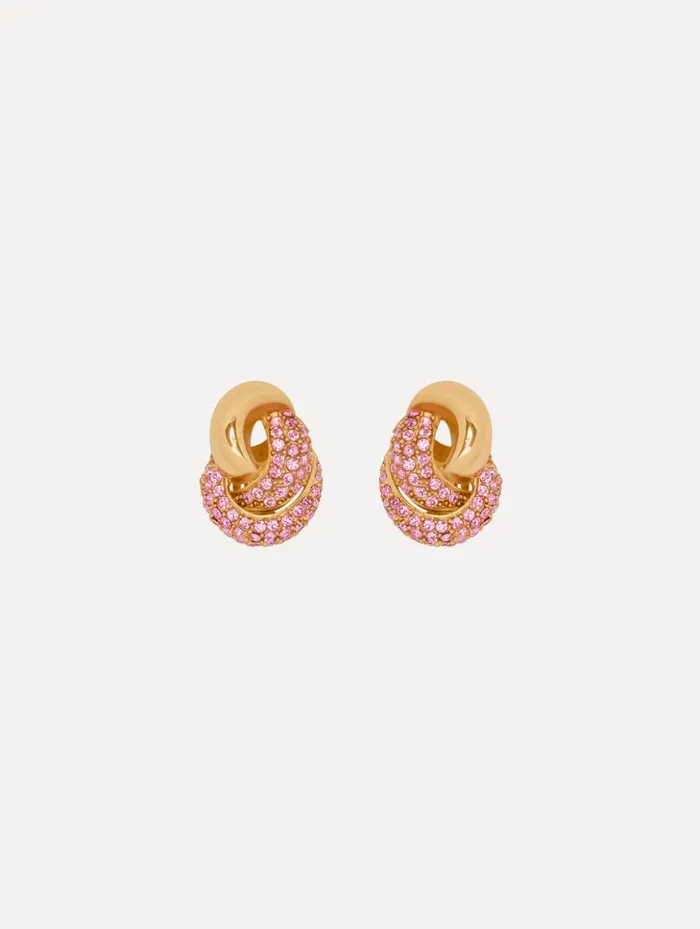 Women Earrings Oscar De La Renta Love Knot Earrings Rose
