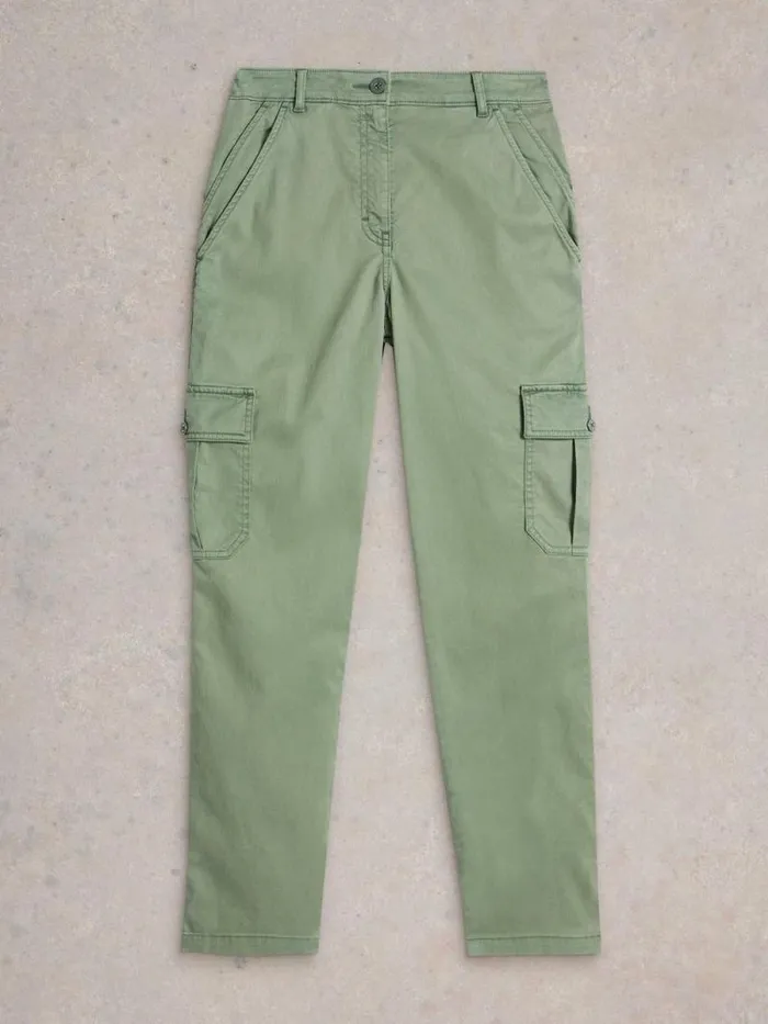 Women Everleigh Cargo Trouser Mid Green White Stuff Trousers Women Everleigh Cargo Trouser Mid Green White Stuff Trousers