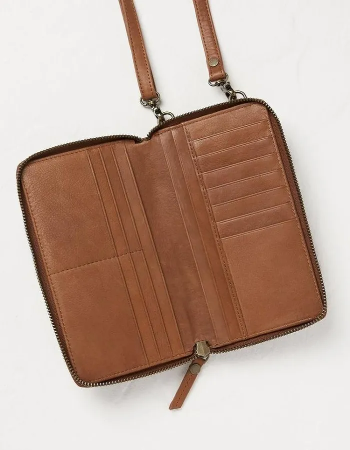 Women FatFace Bags and Wallets Louisa Purse Phone Bag Tan