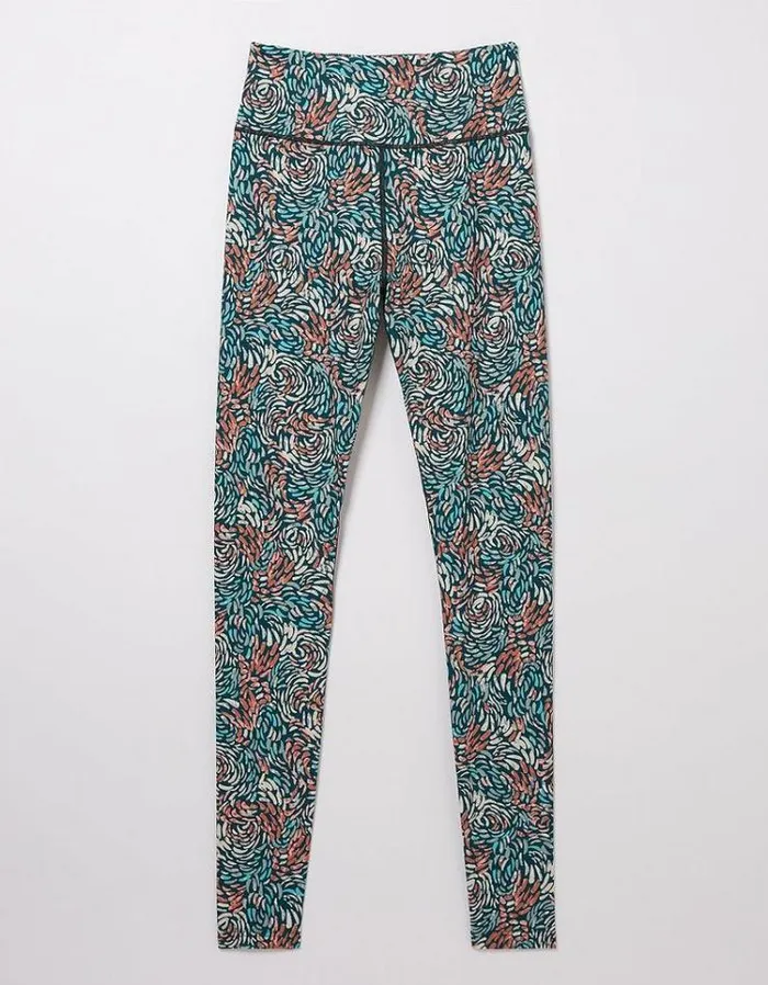 Women FatFace Ebb and Flow Activewear Venus Print Legging Multi