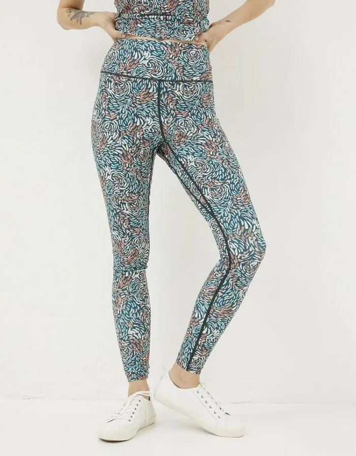 Women FatFace Ebb and Flow Activewear Venus Print Legging Multi