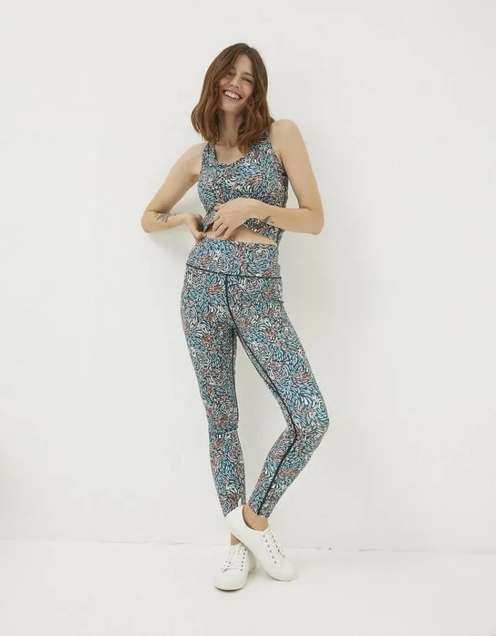 Women FatFace Ebb and Flow Activewear Venus Print Legging Multi