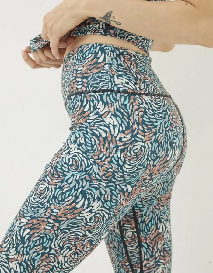 Women FatFace Ebb and Flow Activewear Venus Print Legging Multi