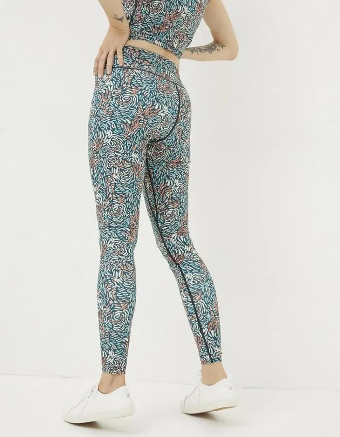 Women FatFace Ebb and Flow Activewear Venus Print Legging Multi
