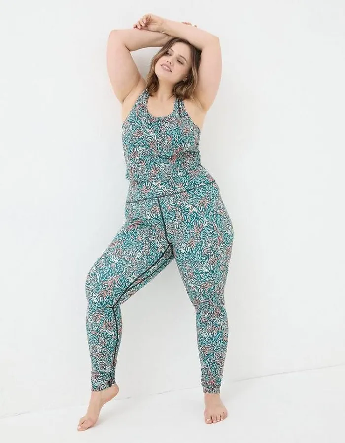 Women FatFace Ebb and Flow Activewear Venus Print Legging Multi