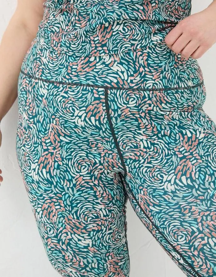Women FatFace Ebb and Flow Activewear Venus Print Legging Multi