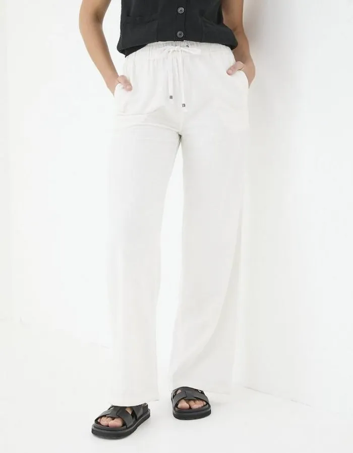 Women FatFace Pants and Leggings Iva Wide Leg Pants White