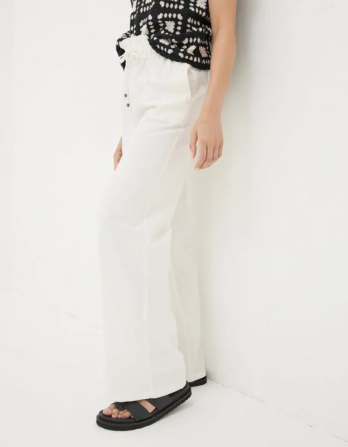 Women FatFace Pants and Leggings Iva Wide Leg Pants White