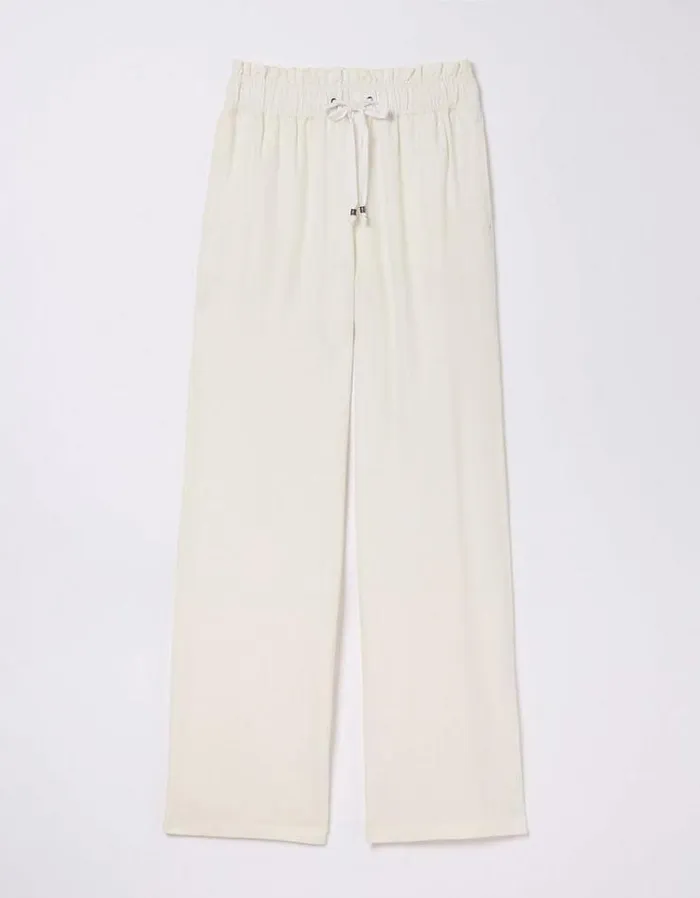 Women FatFace Pants and Leggings Iva Wide Leg Pants White